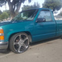 94 SILVERADO single cab short bed lowered slammed 22&#034; wheels clean title 158k