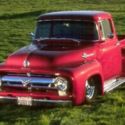 !956 Ford F-100 Pick Up Candy Apple Red with independent suspension 5.0 Mustang.