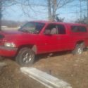 98 ram 4x4 ext. cab 210k strong motor bad transmission sport red.