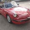 ALFA ROMEO SPIDER, 1987 California car. Red Quadrifoglio w/ Grey Interior.
