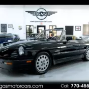 Alfa Romeo Spider Black with 124409 Miles, for sale!