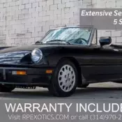 Alfa Romeo Spider Black with 33425 Miles, for sale!