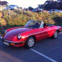 Alfa Romeo Spider Veloce Red Convertible 1987
