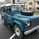 All original 1987 Land Rover Defender 110, LHD, Blue & White, 78,000 Miles
