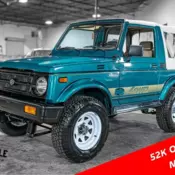 An extremely well-kept and low mileage Suzuki Samurai, a piece of history!