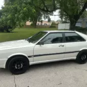 AUDI COUPE GT 1986 White / Tan Interior/ 5 Speed Car. All Original