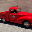 Austin A-40 Devon pickup truck before Morris Minor merger Red Vintage Fire Truck
