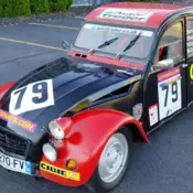 Authentic Citroen 2CV race car from a British 2CV Racing Series