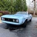 Baby Blue Vintage 1973 Ford Mustang Convertible 351 Cleveland Engine