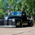 Bagged hot rod Chevrolet truck patina 3100 slammed