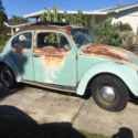 Barn find 1962 Volkswagen Beetle Manual  patina rat rod ragtop