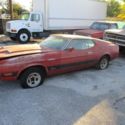 barn find 1973 ford mustang mach 1 big block C4 trans