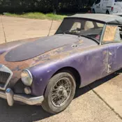 Barn find from 1974 MGA 1961 1600 nice body complete Mark I Roadster