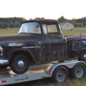 BARNFOUND 1955 CHEVROLET 3100 SWB PICKUP TRUCK PROJECT-V8 TRUCK-BIG BACK GLASS