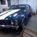 beautiful 1972 Chevrolet chevelle malibu metallic green white ss stripes