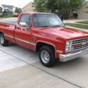 BEAUTIFUL 1987 SILVERADO C10 - 350 V8 - DUAL TANKS,   RED / BLACK - DUAL EXHAUST