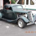 Beautiful 34, 3 window coupe, Suicide doors, chopped, tubbed & channeled.
