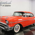 BEAUTIFUL BEL AIR HARDTOP! 283 POWER PACK V8, AUTO, FACTORY CORRECT MATADOR RED!