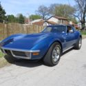 Beautiful  Bridgehampton Blue #&#039;s Matching 71 Corvette 350 4 Speed A/C Car!