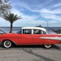 Beautiful Original Red/White 1957 Chevrolet Belair 4 Door Sedan (1955 1956 1957)