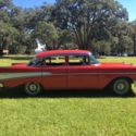 Beautiful Red 1957 Chevrolet Chevy Belair 4 Door Sedan (1955 1956 1957)