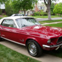 Beautiful Red 1968 Mustang Hardtop 289 (2nd owner, original Denver car, no rust)