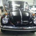 BEAUTIFUL TRIPLE BLACK VW Convertible 3288 actual miles