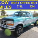 BEST OFFER BUYS 7.3L V8 1994 FORD F250 124K SUPER CLEAN 4X4 OVERDRIVE IDI TURBO