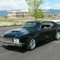 Black 1971 Buick GS 455 CID V8 3 Speed Automatic