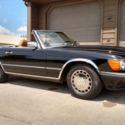 Black 1987 Mercedes 560SL Roadster Convertible Hardtop 5.6 V8 90k Mechanic Owned