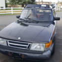 Black 1987 Saab 900 Turbo Hatchback 2-Door 2.0L