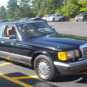 Black 1989 Mercedes 300