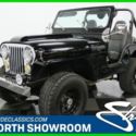 black 4x4 304 v8 manual transmission soft top doors classic vintage jeep 1977