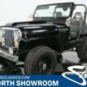 black 4x4 304 v8 manual transmission soft top doors classic vintage jeep