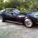 Black Chevy Corvette  C-3  /Fast Back / Mirrored T-Tops