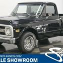 black on black C-10 pickup Chevy shortbed