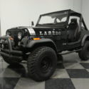 BLACKED-OUT 4X4 LAREDO, LIFTED ON 32&#034;, 258I6, 4-SPEED, POWER STEERING, TOUGH CJ
