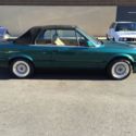 BMW 1992 plastic bumpers E30 325i leather Sport seats rims classic green