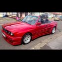 Bmw E30 convertible with E36 M3 S50 B30 Engin and Gearbox, Left hand Drive
