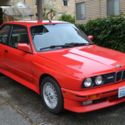 BMW M3, 1991 E30, Brilliant Red / Natur Leather