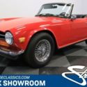 British TR Convertible Classic Vintage Collector Inline Six I6 Manual Red Black