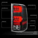 Build-in LED Brake Light; Direct Bolt-On Replacement!