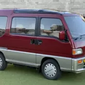 Burgundy 1990 Subaru Sambar 660CC 4 Cylinder AUTOMATIC KEI Van Japan CLEAN