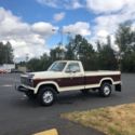 burgundy and white Ford Pickup f-250 with 103,318 Miles  4x4