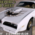 BURT REYNOLDS CLASSIC CAR BANDIT GTO JUDGE 442 409 CAMARO CHEVELLE 454 1977 1982