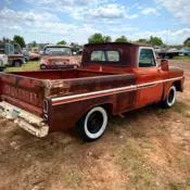 C10 Shortbed V8 in its original orange paint