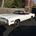 Cadillac Eldorado 1975 White Convertible Red Interior
