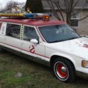 Cadillac  hearse ecto-1 promo car