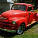 chevolet: 1954 3100 stepside red