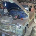 Chevrolet 1950 panel truck, 3100 short wheel base